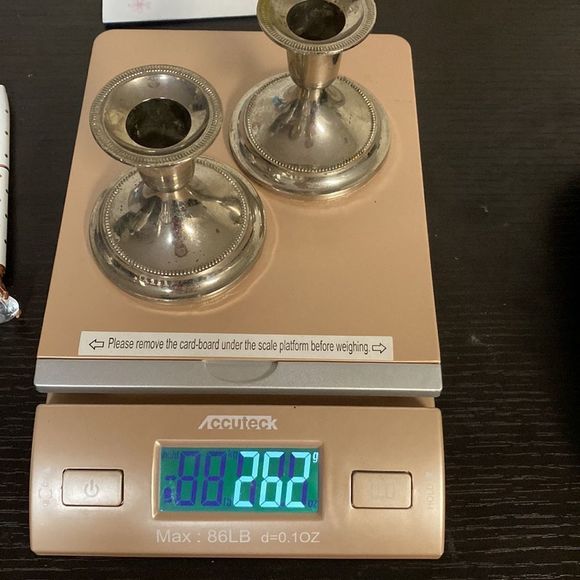 Vintage | 2 Silver Plated Candlestick Holders - Picture 11 of 11